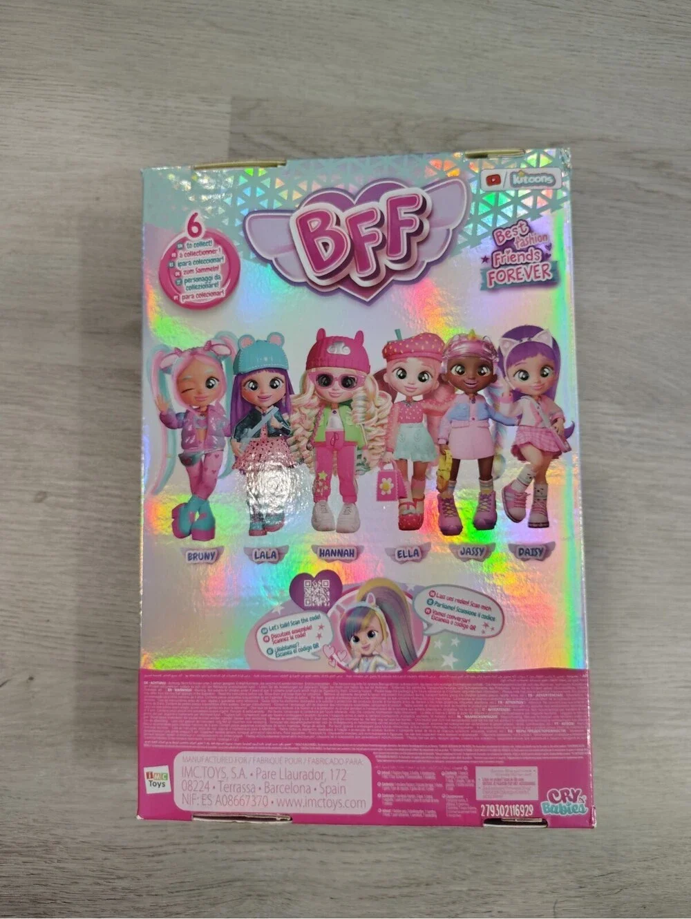 New! Cry Babies BFF Hannah Doll And Accessories By Kitoons Series 2